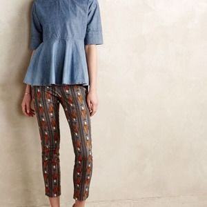 Anthropologie Cartonnier Fishing Line Charlie Trousers